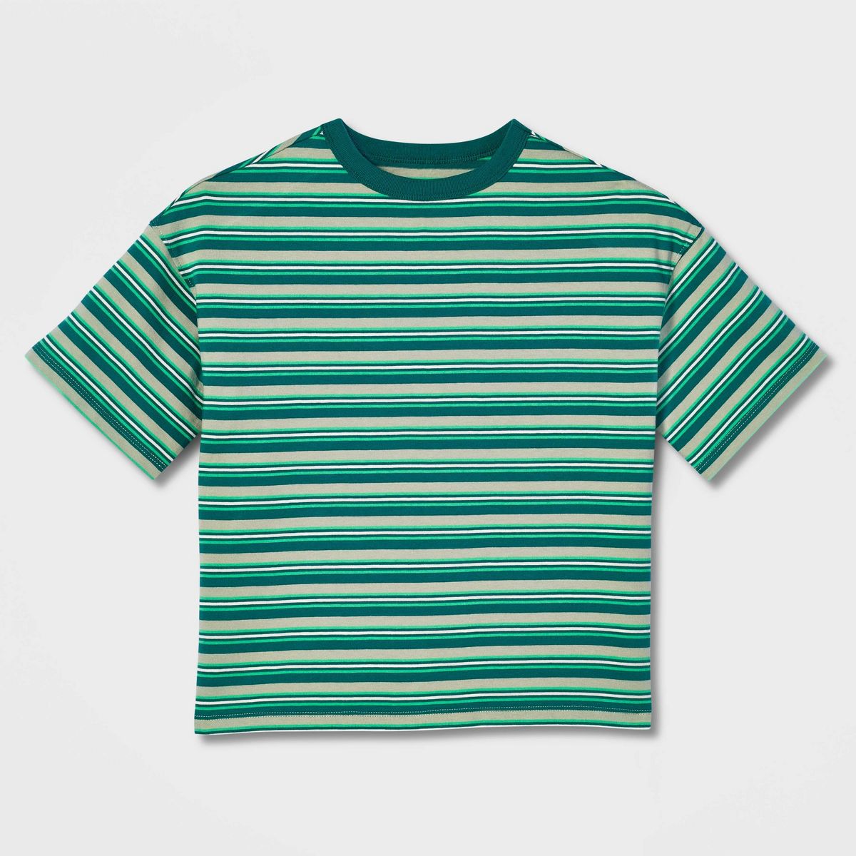 Boys' Short Sleeve 100% Cotton Striped Oversized Fit T-Shirt - Cat & Jack™ - thumbnail 8