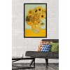 Trends International Sunflowers by Vincent van Gogh Framed Wall Poster Prints - 2 of 4