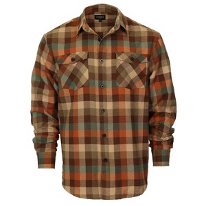 Gioberti Men's 100% Cotton Brushed Flannel Shirt - 1 of 4