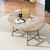 NicBex Mid-Century Wood Round Extendable Dining Table for 4 to 6,Meeting Room,Living Room - 2 of 4