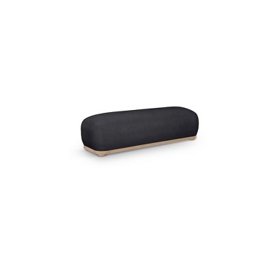 Meridian Furniture,Calum Chenille Fabric Bench