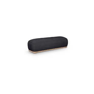 Meridian Furniture,Calum Chenille Fabric Bench - 1 of 4