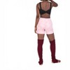 Women's French Terry Dad Shorts with Drawstring - Body Wrappers - 2 of 4