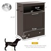 Mewoofun Pet Feeder Station Storage Cabinet, Dog Food Storage Container with Dog Raised Bowls and Hanger for Feeding - 4 of 4