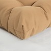 ARTPLANT Outdoor Dinning Seat Pads Cushions with Tie 19"x19"x4",Square Wicker Outdoor Tufted Chair Cushion,Set of 2 - 4 of 4