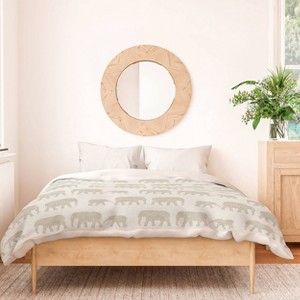 Deny Designs Kids' Little Arrow Design Co Elephants Marching Duvet Cover Bedding Set - 1 of 3
