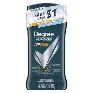 Degree Men Advanced Antiperspirant Deodorant Everest, 2.7 oz, 2 Count - 1 of 3