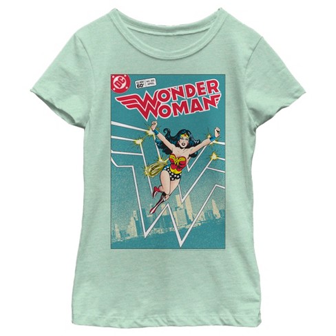 Girl's Wonder Woman Comic Book Cover T-shirt : Target