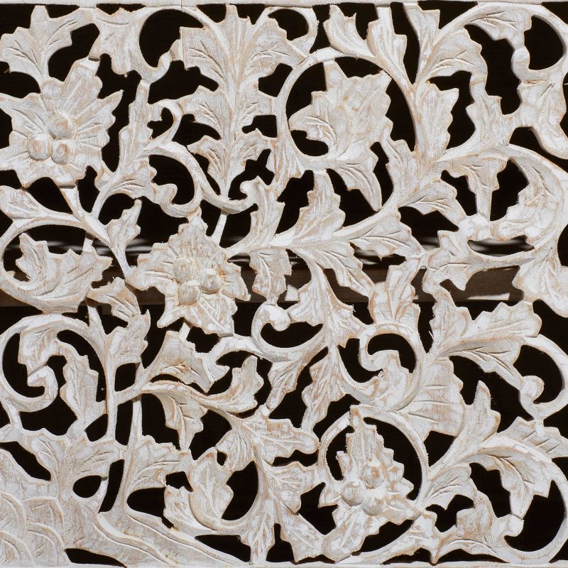 Traditional Mahogany Cabinet White - Olivia &#38; May, 4 of 13