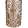 Gulches 22" Tall Polyresin Decorative Vase - Rose Gold Weave Design - 3 of 4
