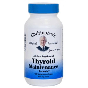 Dr. Christopher's Thyroid Maintenance Formula 475 mg 100 Veg Capsules - 1 of 2