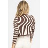 Women's ZEBRA CROP + CARDIGAN SET - Bailey Rose - 4 of 4