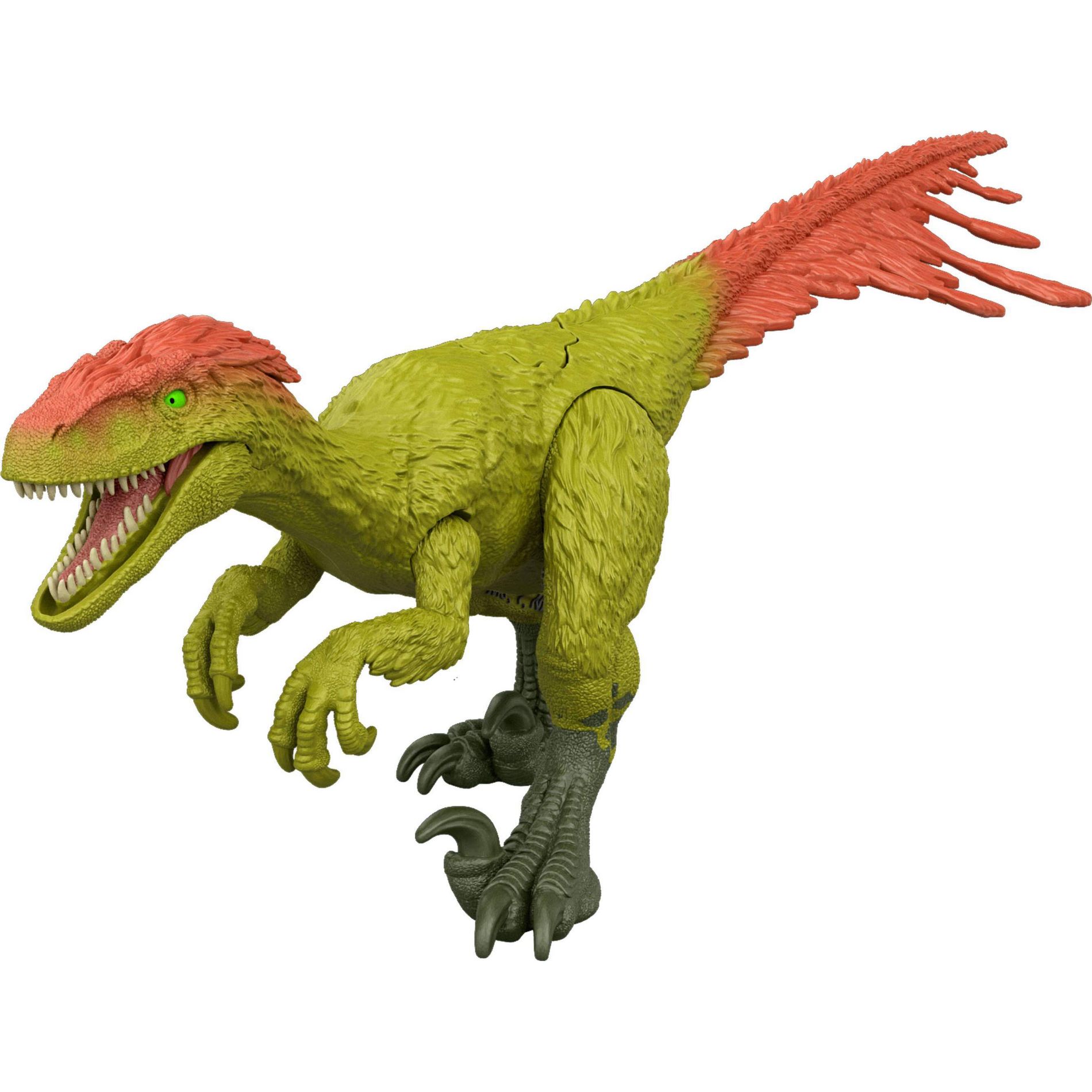 Jurassic World Strike Attack Dromaeosaurus Dinosaur Figure, Claw Action, Posable & Digital Play