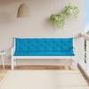 vidaXL Bench Cushion Water Repellent Outdoor Seat Cushion Pad Oxford Fabric - Light Blue 78.7" - 3 of 4