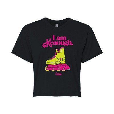 Women's - Barbie - I Am Kenough Rollerblades Cropped Graphic T-Shirt