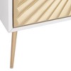 55 Downing Street Starburst 32" Wide White and Gold 2-Door Cabinet - 4 of 4