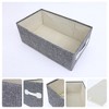 Unique Bargains Fabric Collapsible Storage Bins with Handles - 2 of 4