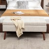 CAVINAS Rectangle Storage Ottoman Bench for Bedroom,Storage Bench with Solid  Wood Legs,PU Leather Ottoman for Living Room,Bedroom,Entryway - 3 of 4