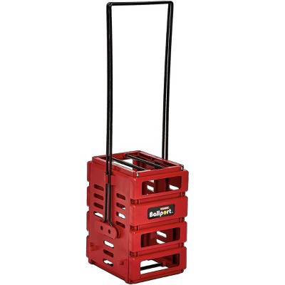 Red Polypropylene Tennis Ball Pick Up Hopper with Locking Handles