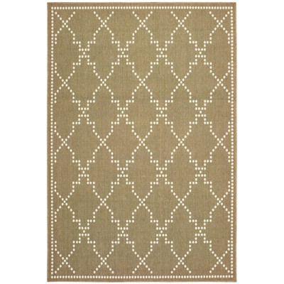 Oriental Weavers Marina 7765Y Tan/ Ivory Indoor/Outdoor Area Rug - 1'9" x 3'9"