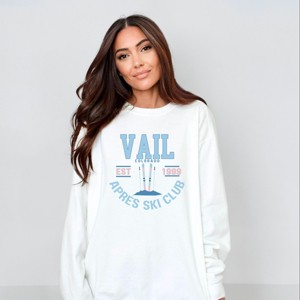 Simply Sage Market Vail Ski Club Garment Dyed Sweatshirt - 1 of 4