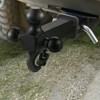 VEVOR Trailer Hitch, Tri-Ball Mount with Hook & Pin, Trailer Ball Size 1-7/8", 2" and 2-5/16", Max 10,000 lbs Ball Hitch, Black - 2 of 4