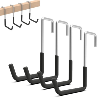 LunaLulinlk Hanger, 4PC, Rafter Hook, Bike Hangers for Garage, Large S Hooks for Hanging Plants