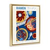 Stupell Industries Ramen Table Placement Black Framed Floater Canvas Wall Art - 3 of 4