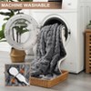 GustoWave Heated Blanket Throw - Thick Cotton Velvet & Soft Flannel Blanket with Controller, Fast Heating Machine Washable - 4 of 4