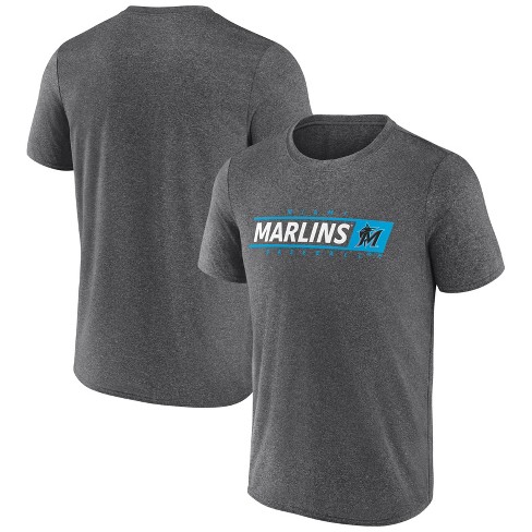 Mlb Miami Marlins Men's Short Sleeve Poly T-shirt - L : Target