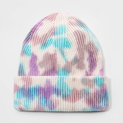 Kids' Tie-Dye Rib Beanie Hat - art class™