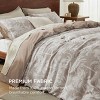 100% Muslin Cotton Duvet Cover Ultra-Soft Breathable & Lightweight Linen Like Gauze Comforter Cover Set with Button Closure and Corner Ties - 2 of 4