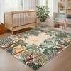Modern Jungle Area Rug for Living Room Ultra Thin Low Pile Rugs Machine Washable Stain Resistant Non Slip Carpet for Bedroom Kitchen Entryway - 3 of 4