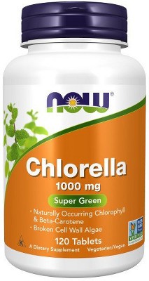 Chlorella 1000mg by Now Foods  -  120 Tablet