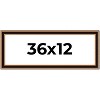 PosterPalooza | Panoramic Weathered Gold Picture Frame - UV Acrylic, Foam Board Backing, Hanging Hardware - 2 of 4