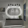 pmir Super Bright 192 LEDs/m LED Lighted Anti-Fog Tempered Glass Irregular Bathroom/Vanity Mirror with ETL & 3-Year Warranty - 2 of 4