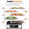 YASHE Food Dehydrator, 5 Stainless Steel Trays, 48H Timer, Temp Control, 420W, Includes Recipe Book, for Jerky, Fruits, Herbs, Meat, Dog Treats - 2 of 4