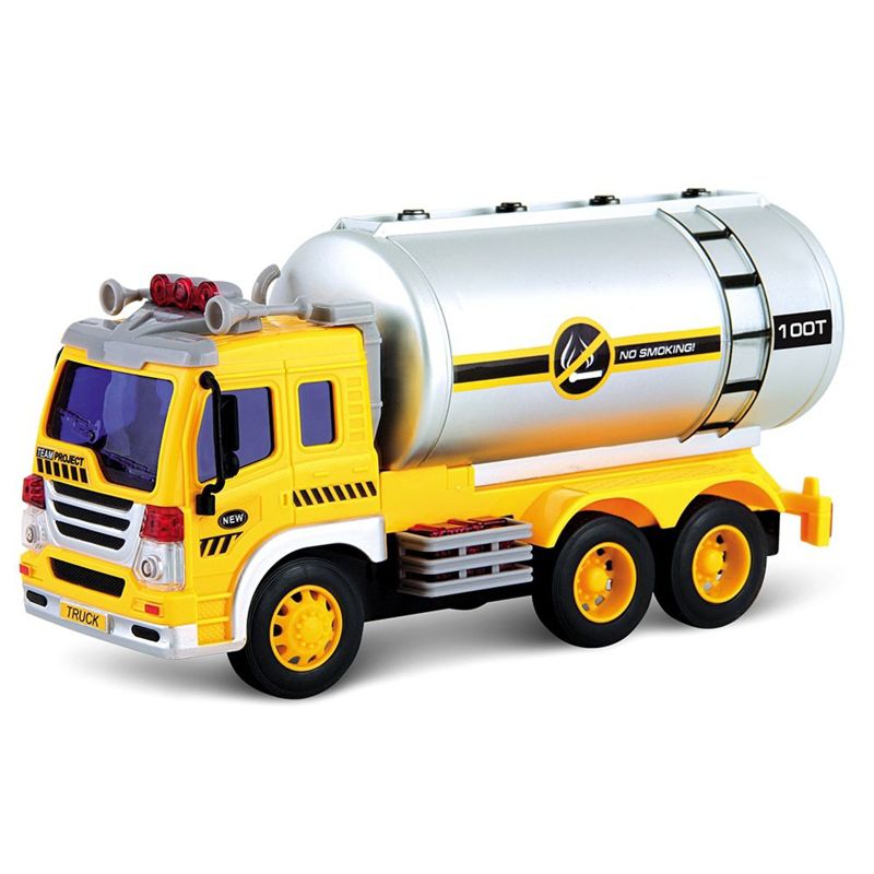 Insten Friction Powered Oil Tanker Truck with Lights and Sounds, Pretend Toys for Kids, 1 of 2