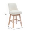 WestinTrends 26" Upholstered Swivel Counter Height Bar Stool - image 3 of 4