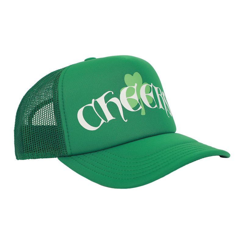 St. Patrick’s Day Cheers Green Trucker Hat, 3 of 7