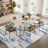 Washable Modern Geometric Rug Non Slip Low Pile Rug Contemporary Floor Cover Foldable Indoor Carpet for Living Room Bedroom Playroom Office - 2 of 4