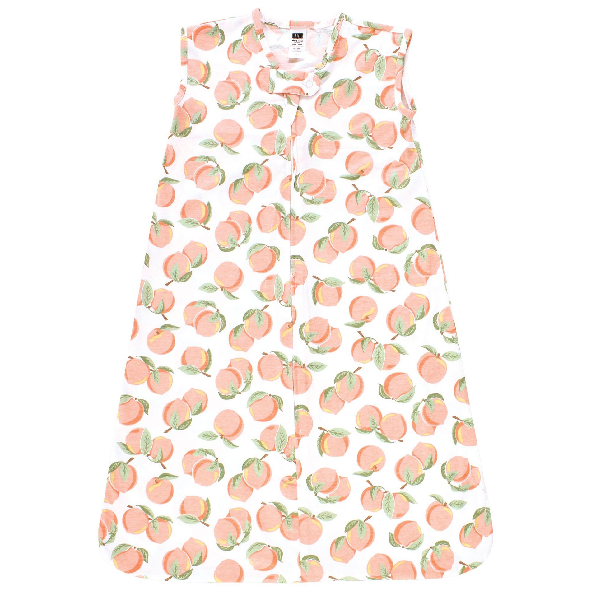 Hudson Baby Infant Girl Cotton Sleeveless Wearable Sleeping Bag, Sack, Blanket, Peach, 18-24 Months