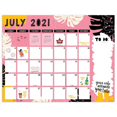 2021-22 Academic Desktop Calendar Girlfriends Monthly - The Time Factory