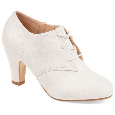 Journee Collection Womens Leona Inside Zip Block Heel Booties