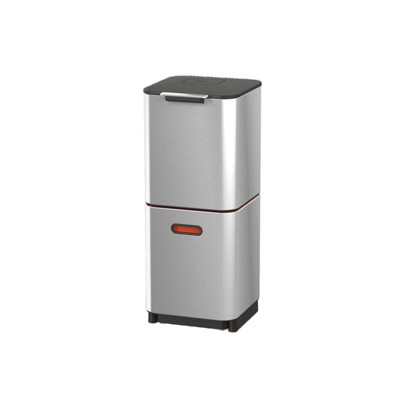 Joseph Joseph Totem 40L Dual Trash Can and Recycle Bin Stainless, 1 of 8