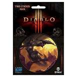 JINX Inc. Diablo III 3" Round Sticker 2-Pack: Demon Hunter Class