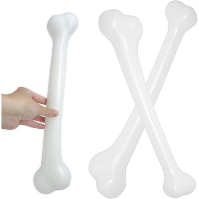 4E's Novelty 15" Jumbo Bone Prop 2 Pack - White Oversize Plastic Bones Halloween Jumbo Dog Bone for Photoshoot Prop and Party Decor