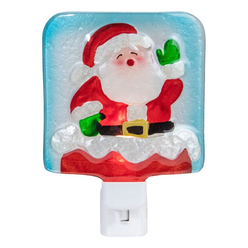 Northlight 6" Red and White Santa Claus Christmas Night Light, 1 of 5