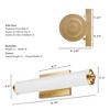 Hunter Fans 18" Holly Grove Wall Light Alturas Gold Finish - Elegant Art Deco Design for Indoor Spaces - 4 of 4