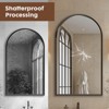 FONTOI Arched Wall Mirror with Metal Frame Arched Design for Bedroom Entryway Hallway Living Room Bathroom and Modern Spaces - 4 of 4